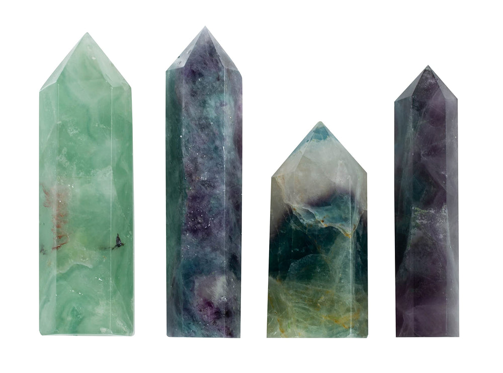 The Chrysalis Stone fluorite point on altar enhances room decor and energy.