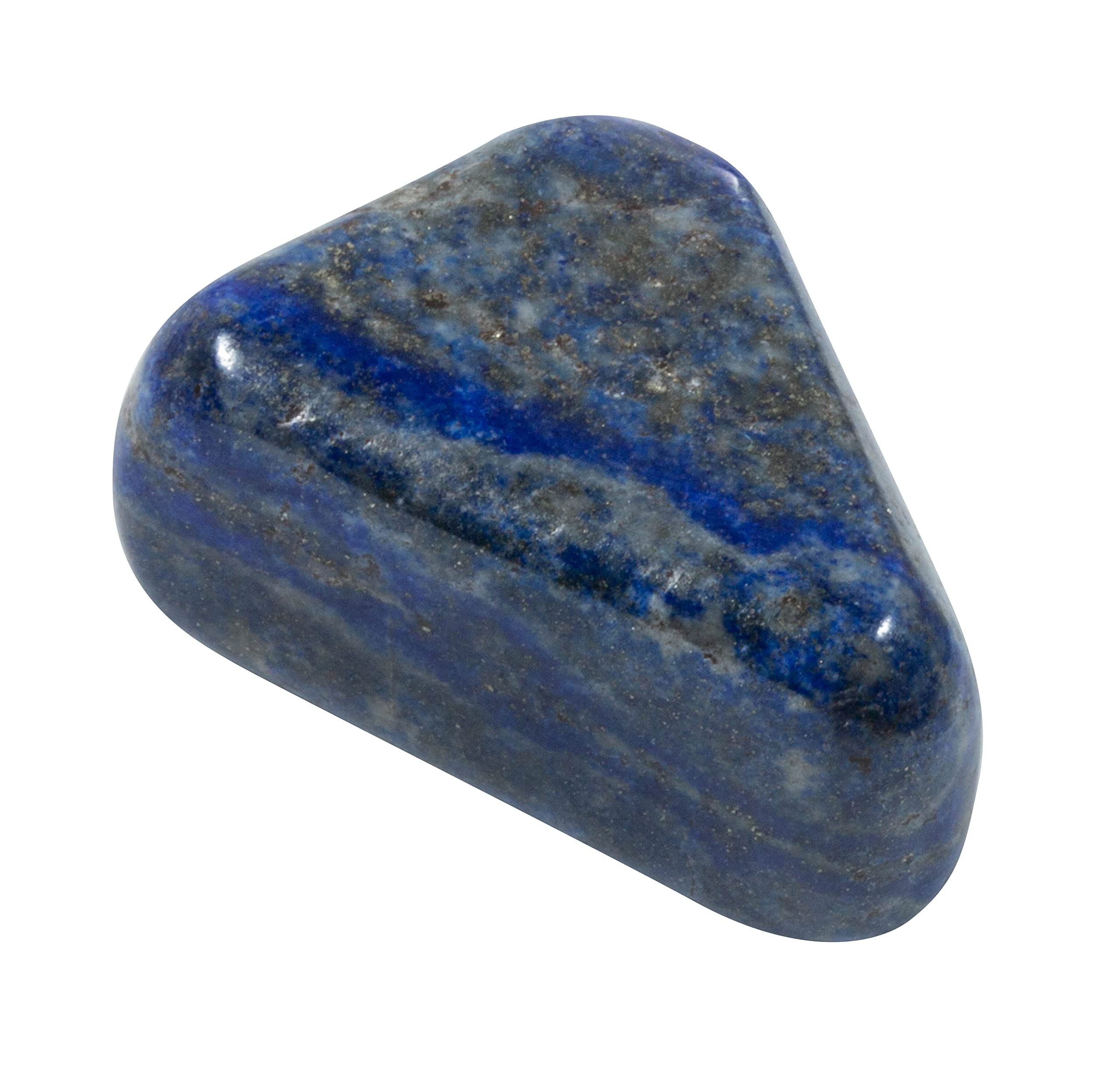 The Chrysalis Stone natural crystal lapis lazuli variation emphasizes unique patterning.