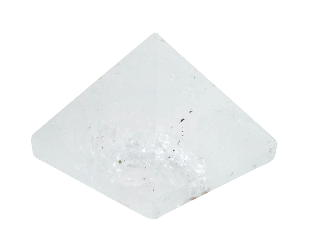 The Chrysalis Stone Pyramid Clear Quartz Mini energy direction from apex aids concentration.