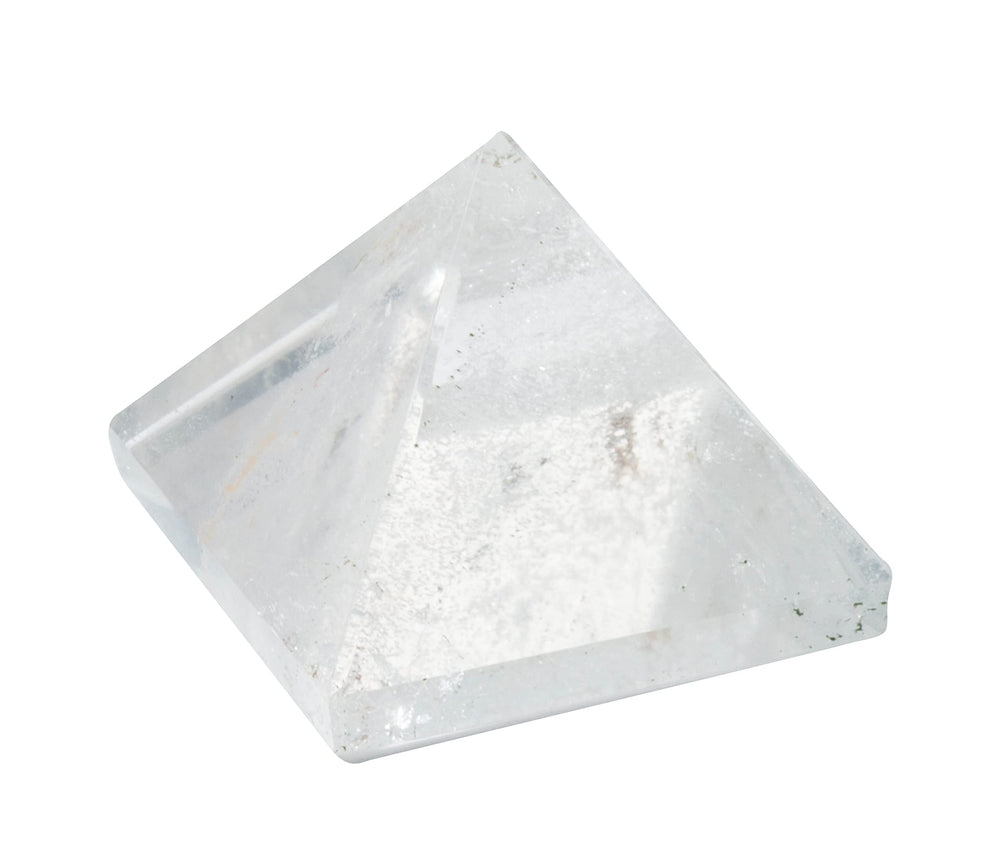 The Chrysalis Stone Pyramid Clear Quartz Mini during meditation for clarity and balance.