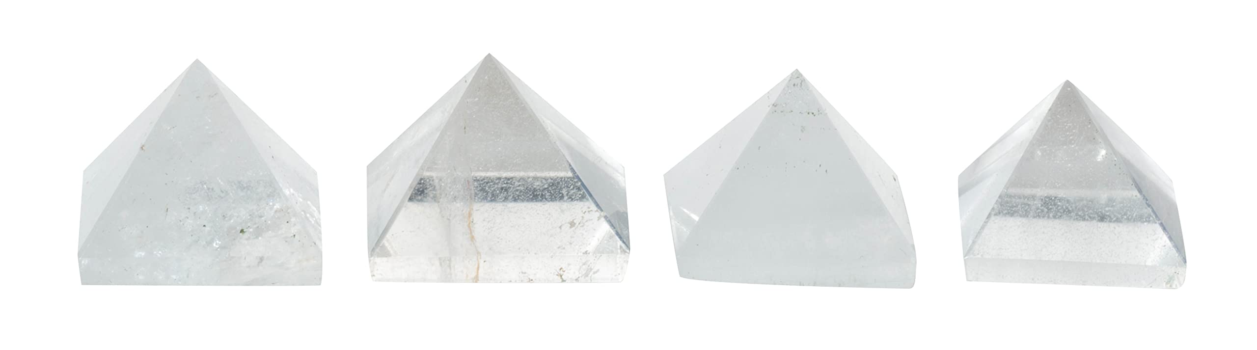 The Chrysalis Stone Pyramid Clear Quartz Mini in a yoga space supports focus and chakra balance.