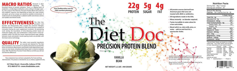 The Diet Doc Precision Protein Blend mixing with water in shaker