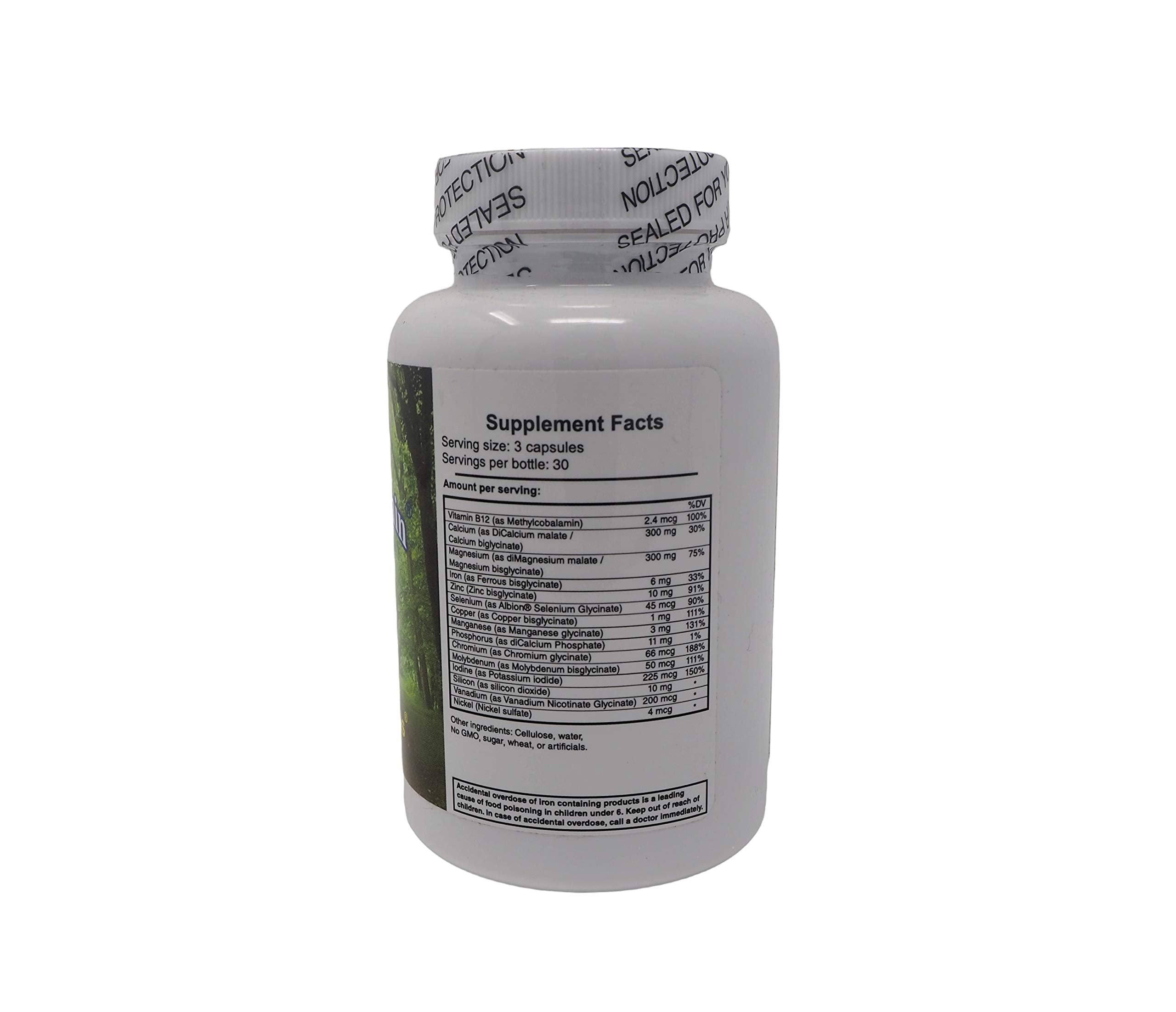 The Doctor Within minerals capsules close-up showing easy-to-swallow structure for heart support.