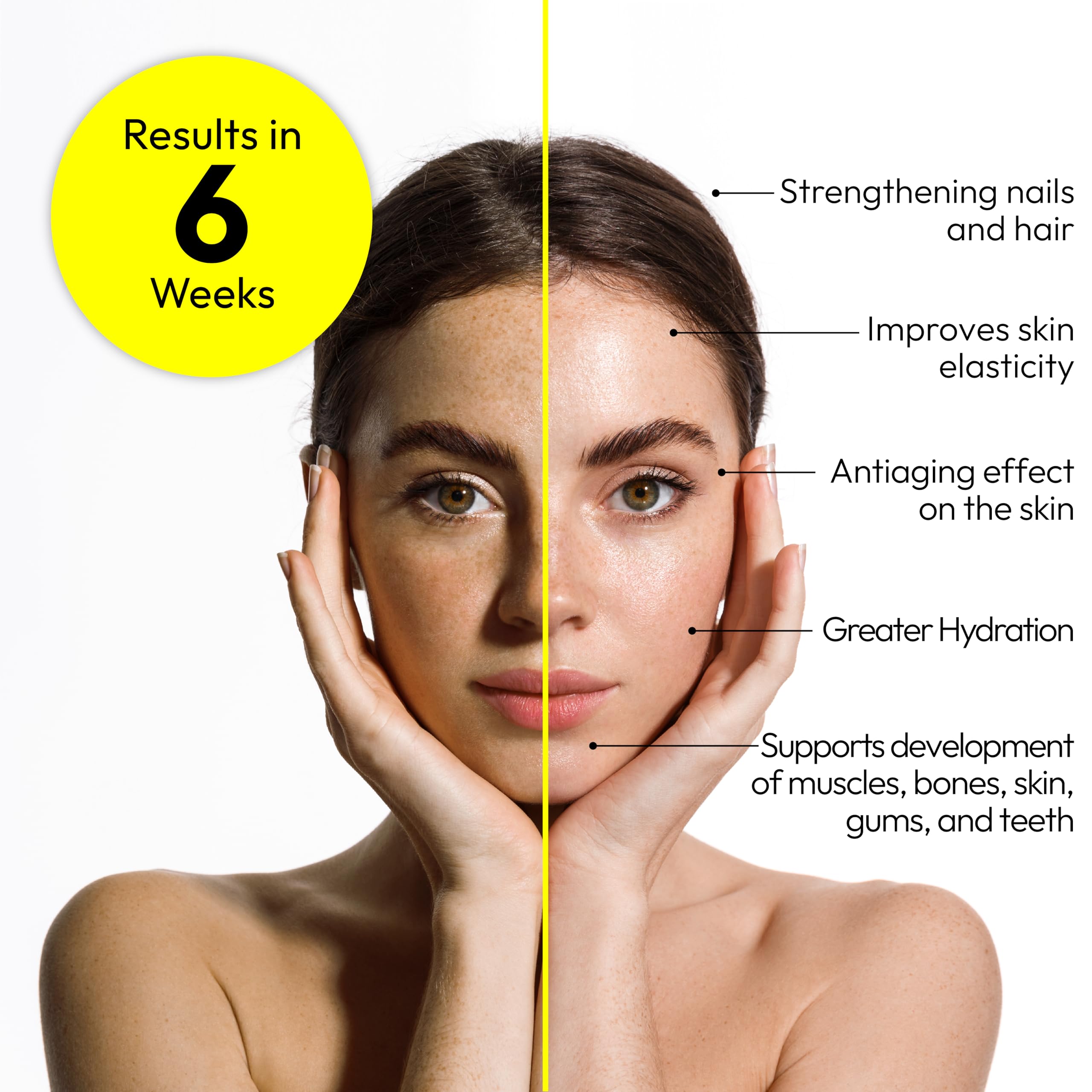 The Everyday Lab hyaluronic acid biotin drops near glass for hydration