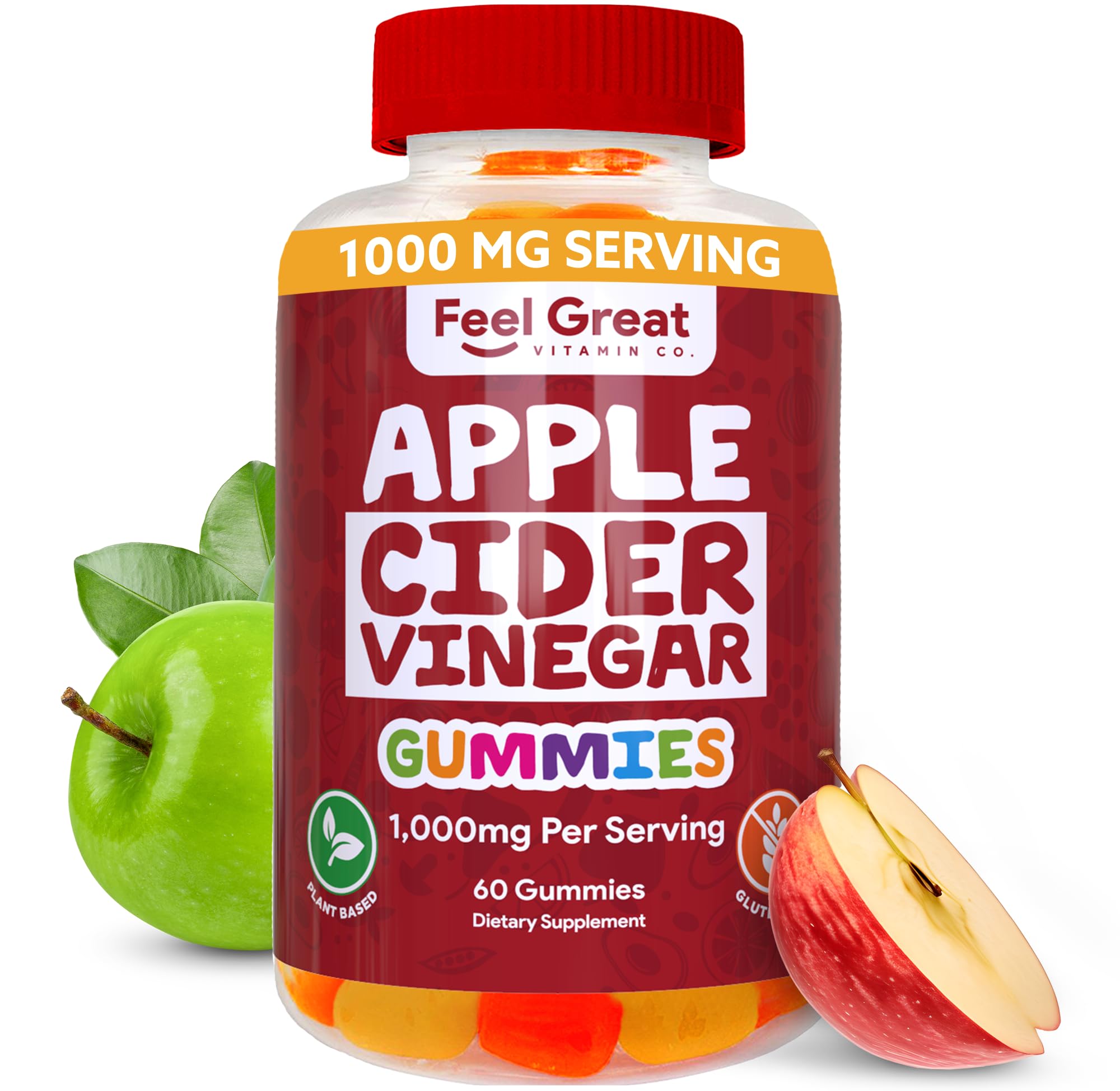 Compact bottle on the go for quick daily wellness with ACV Gummies