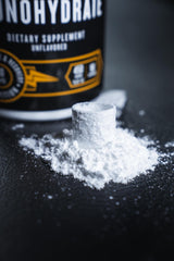 The Fittest Ever creatine powder in shaker ready for training