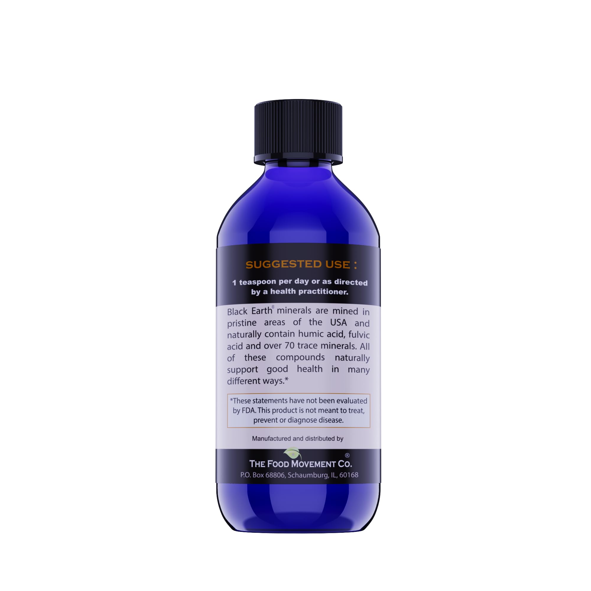 THE FOOD MOVEMENT CO. Fulvic acid liquid dispensing shows easy dosing for daily use.