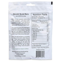 The Food Movement Co. Black Maca powder scoop for easy daily servings.
