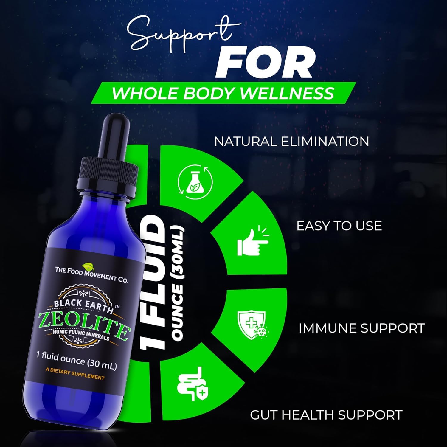 Label with quality testing and purity indicators for THE FOOD MOVEMENT CO