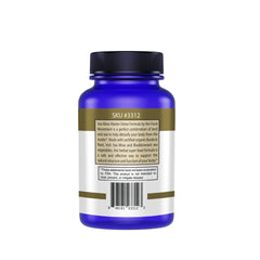 The Food Movement Co. Sea Moss Master Formula label highlights organic, clean ingredients.
