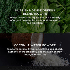 The Genius Brand pineapple greens bottle label conveys clean ingredients and quality.