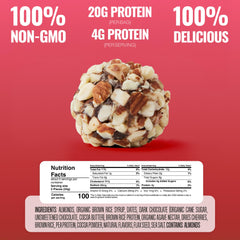 The GFB bites closeup ingredients reveal cherries and almonds