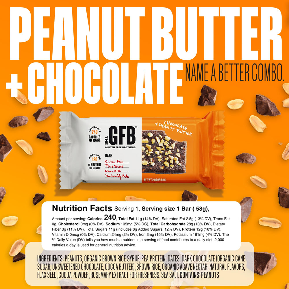 Close-up texture shows chewy bar with visible peanut pieces.