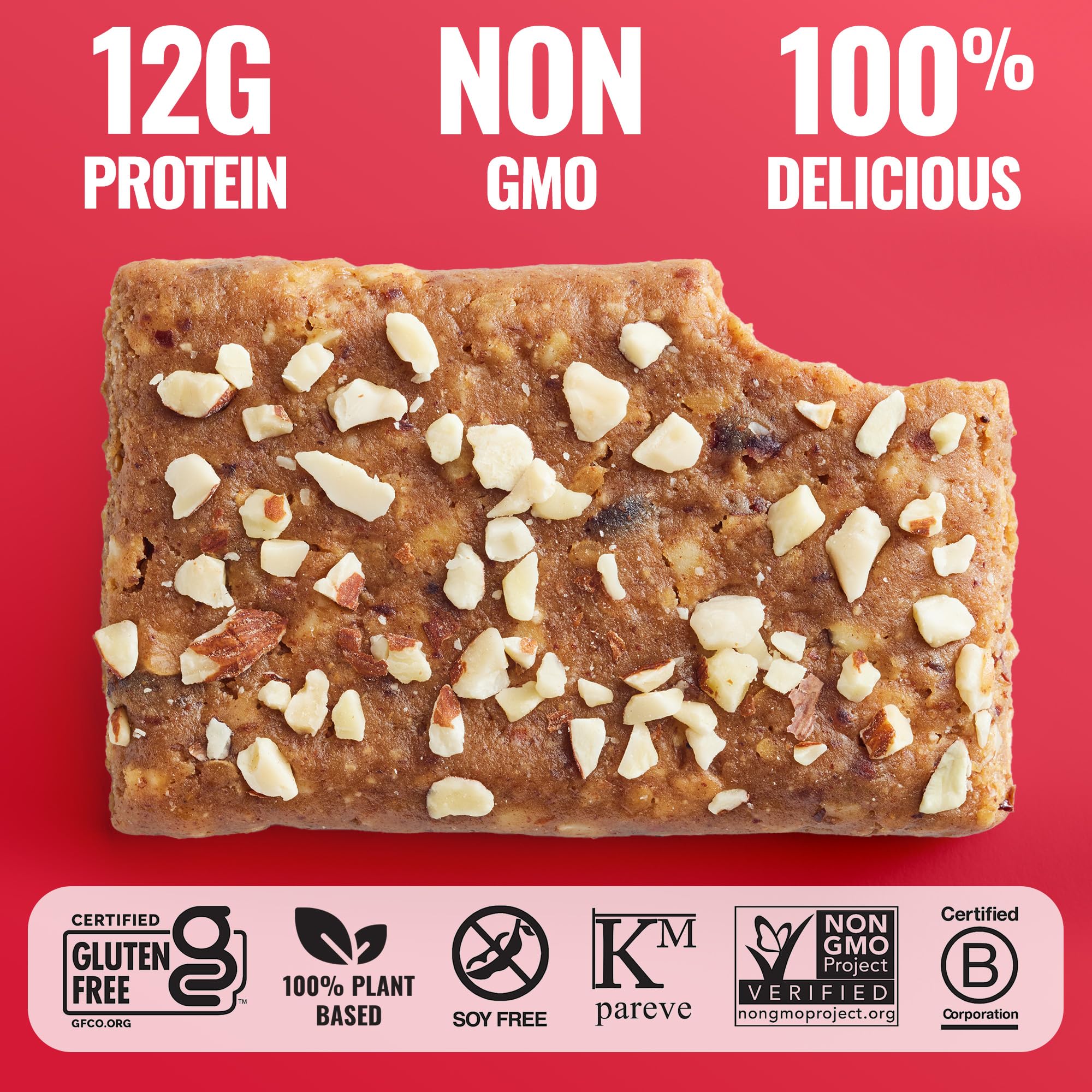 The GFB Cranberry Toasted Almond Bar in a gym bag for quick post-workout fueling.