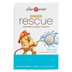 The Ginger People Ginger Rescue chewable pack showing convenient daily digestive support