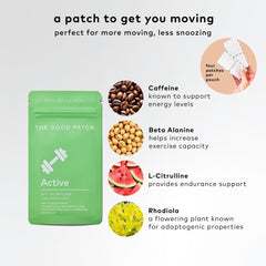 The Good Patch Active Patch 4-patch pack displayed for daily use.