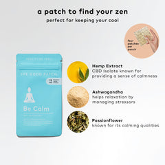 Be Calm Patch discreetly positioned inside the wrist for easy wear