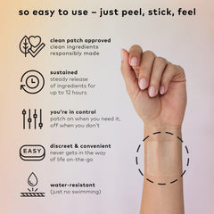 The Good Patch Desire resealable pouch for easy carrying