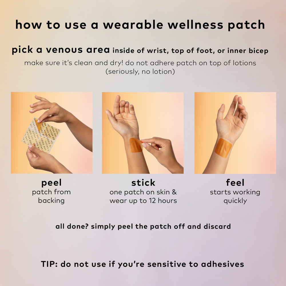 Ingredient label highlights L-Theanine, Magnesium, Tart Cherry in The Good Patch Slumber.