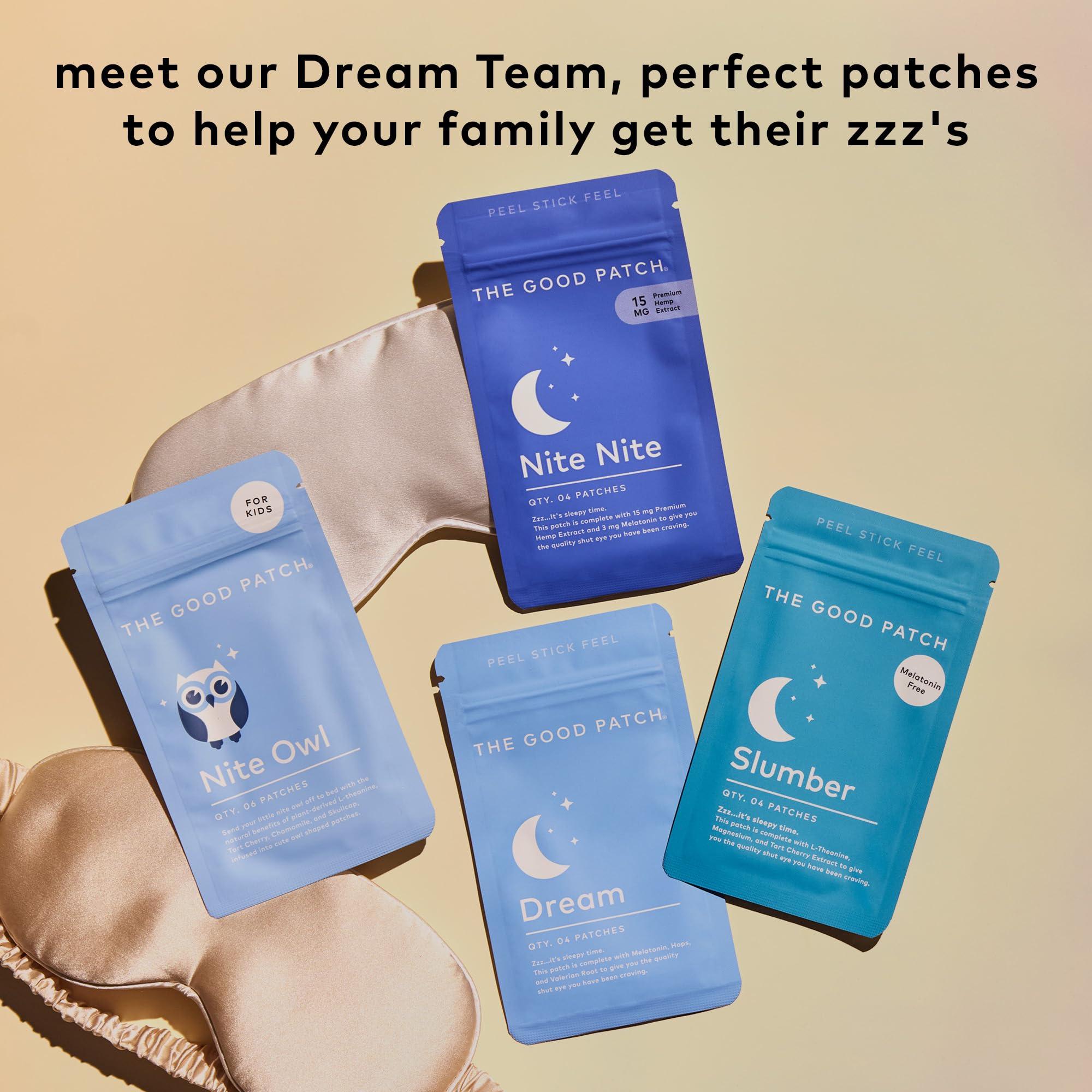 The Good Patch Slumber patch, USA-made with global components.