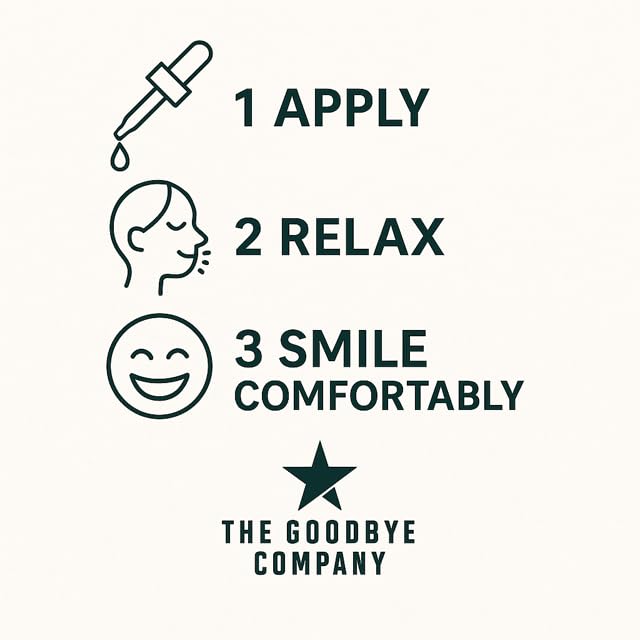 The Goodbye Company castor oil base supports gentle oral-care comfort