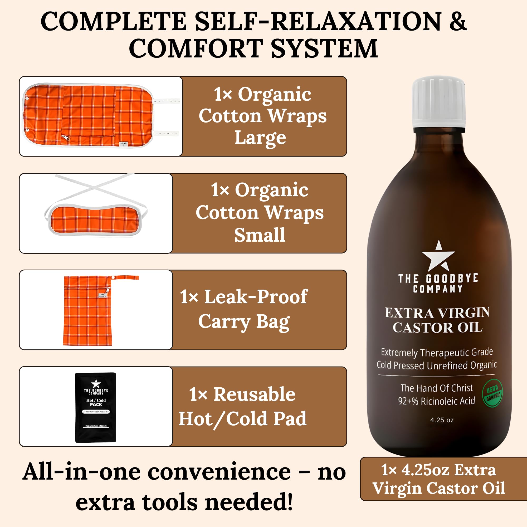 The Goodbye Company small wrap for neck and limbs, offering targeted relief and easy wear