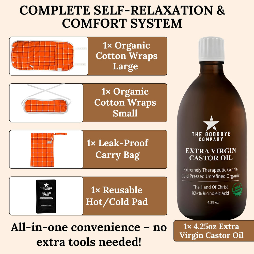The Goodbye Company small wrap for neck and limbs, offering targeted relief and easy wear