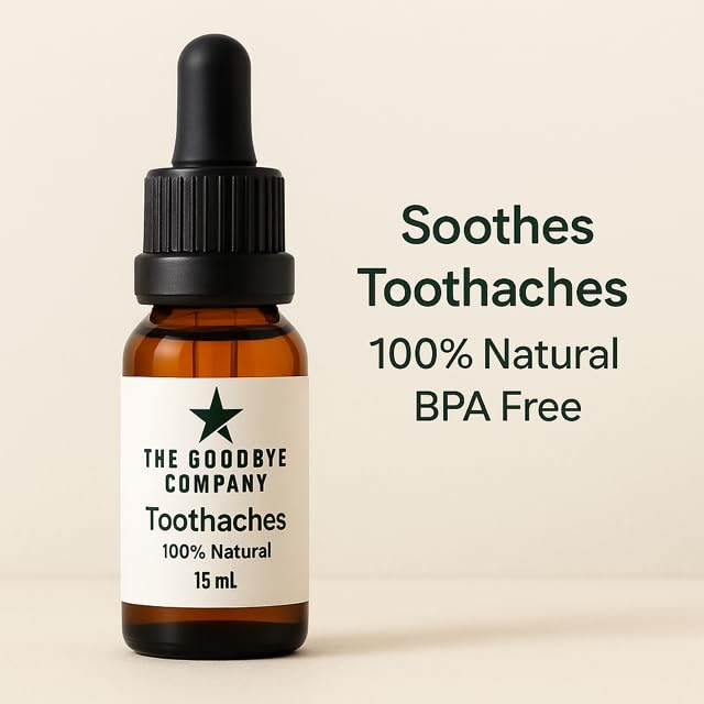 The Goodbye Company peppermint leaf oil dropper for a cooling, refreshing mouthfeel