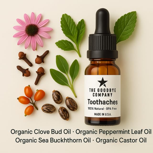 The Goodbye Company sea buckthorn oil amber bottle highlighting plant-powered freshness