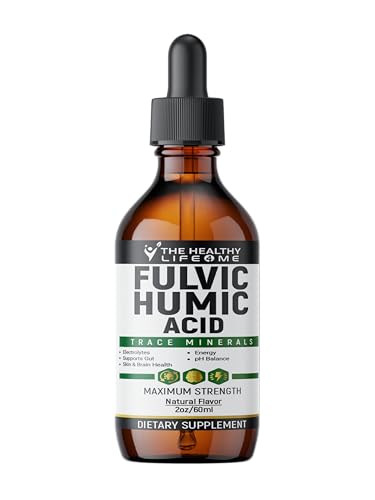 The Healthy Life 4 Me Fulvic bottle pour enables easy daily mixing with water.