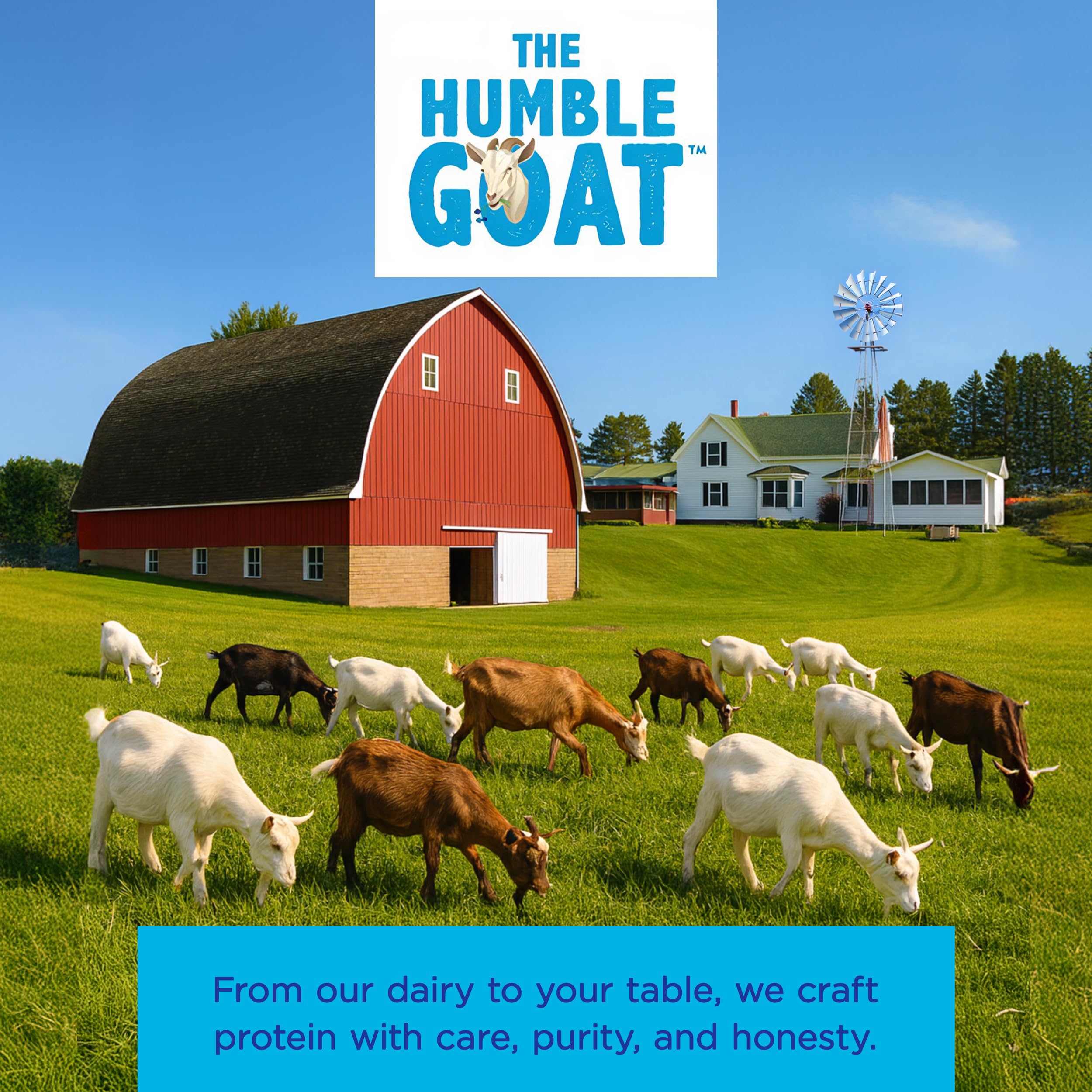 The Humble Goat goat milk ingredients list highlights natural sourcing.