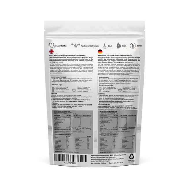 Daily collagen routine with powder ready to mix