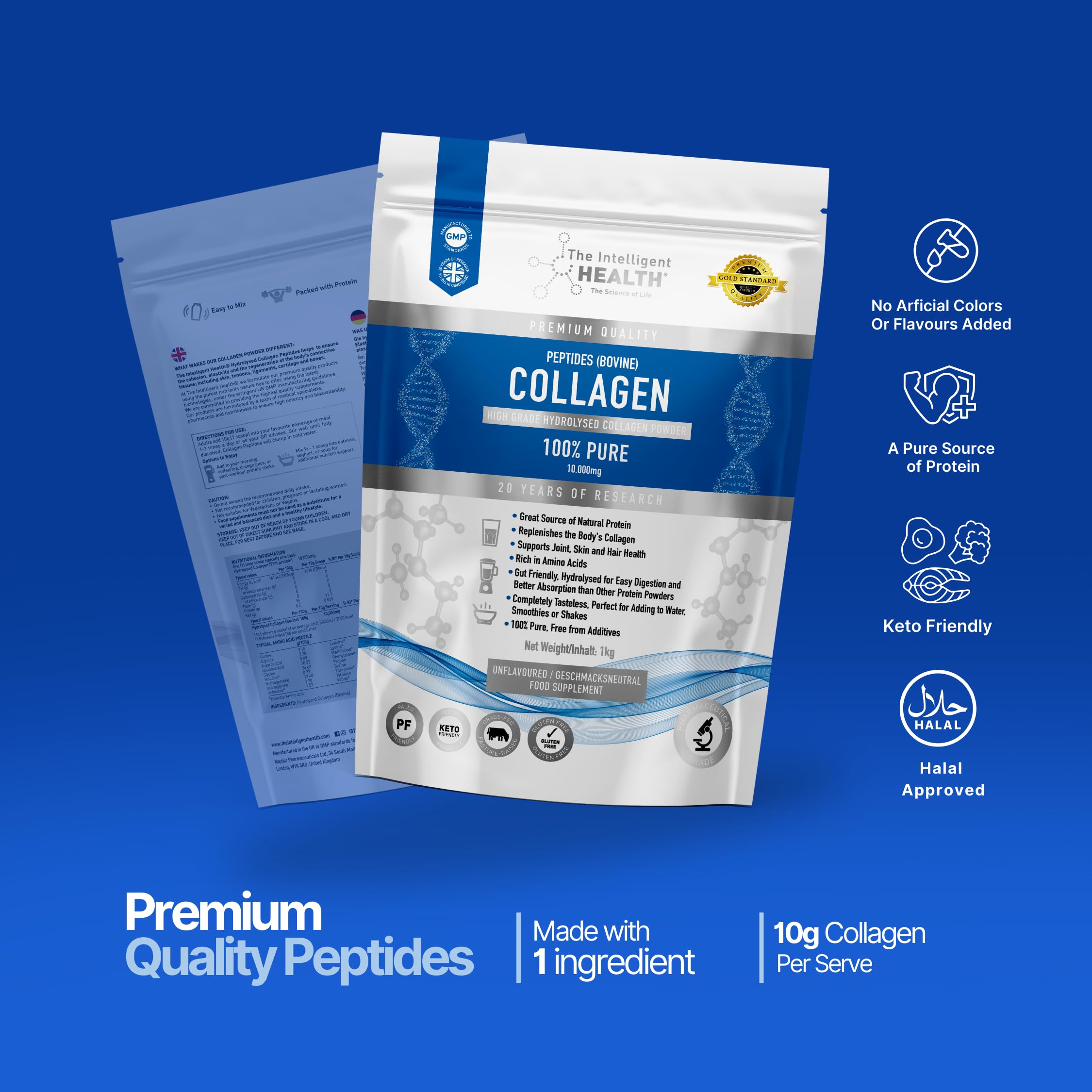 Post-workout collagen mix stirred into water for recovery potential