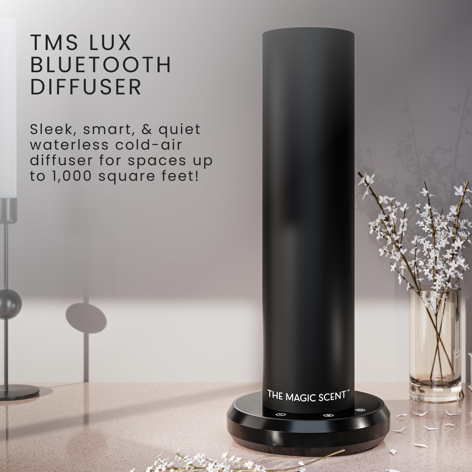 The Magic Scent aluminum body close up highlighting premium recycled finish