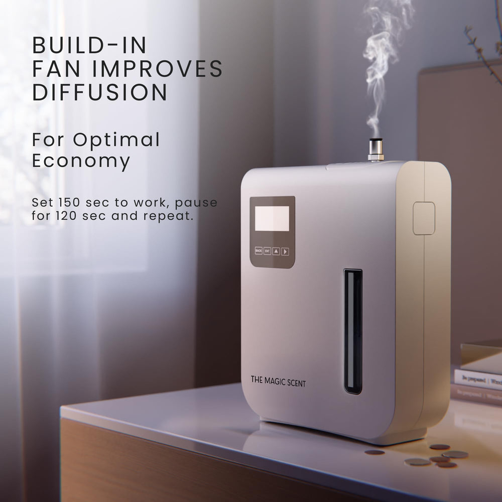 The Magic Scent HVAC connection enables even scent reach in larger spaces.