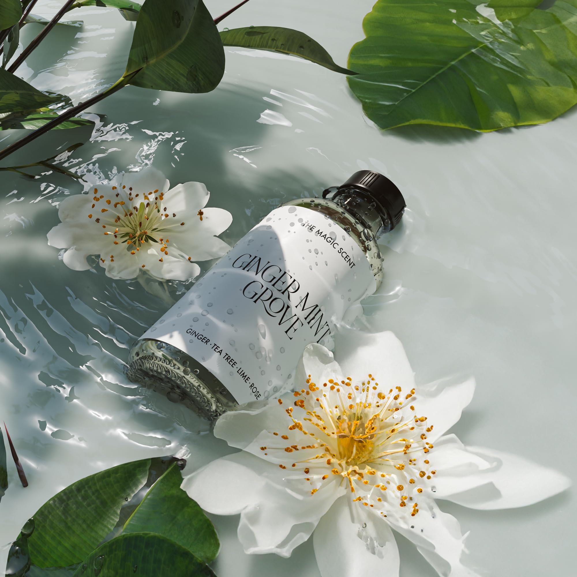 The Magic Scent Ginger Mint Grove brings hotel-like calm to a bedroom.