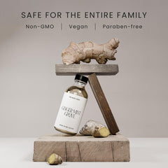 The Magic Scent Ginger Mint Grove label close-up highlights premium natural oils.