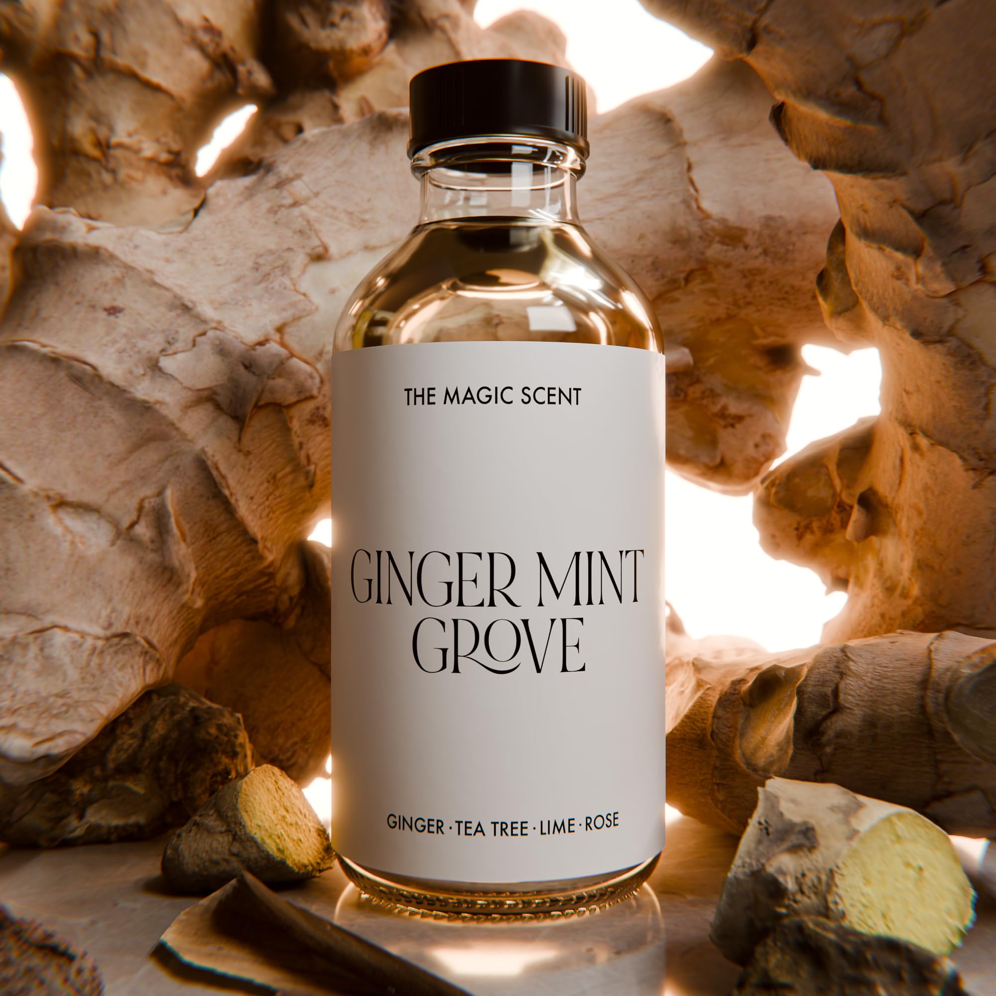 The Magic Scent Ginger Mint Grove in a luxury living room setup for inviting ambience.