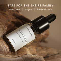 Pouring The Magic Scent Oud Wood diffuser oil into a diffuser for aroma
