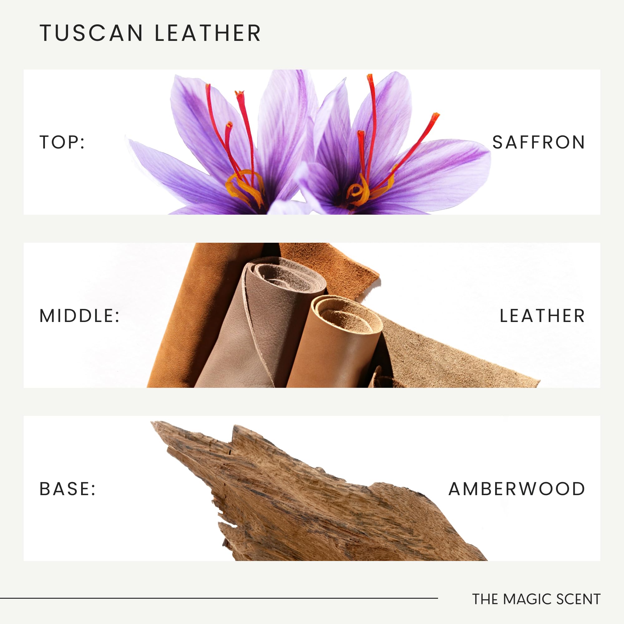 Diffuser releasing rich Tuscan Leather notes with The Magic Scent oil.