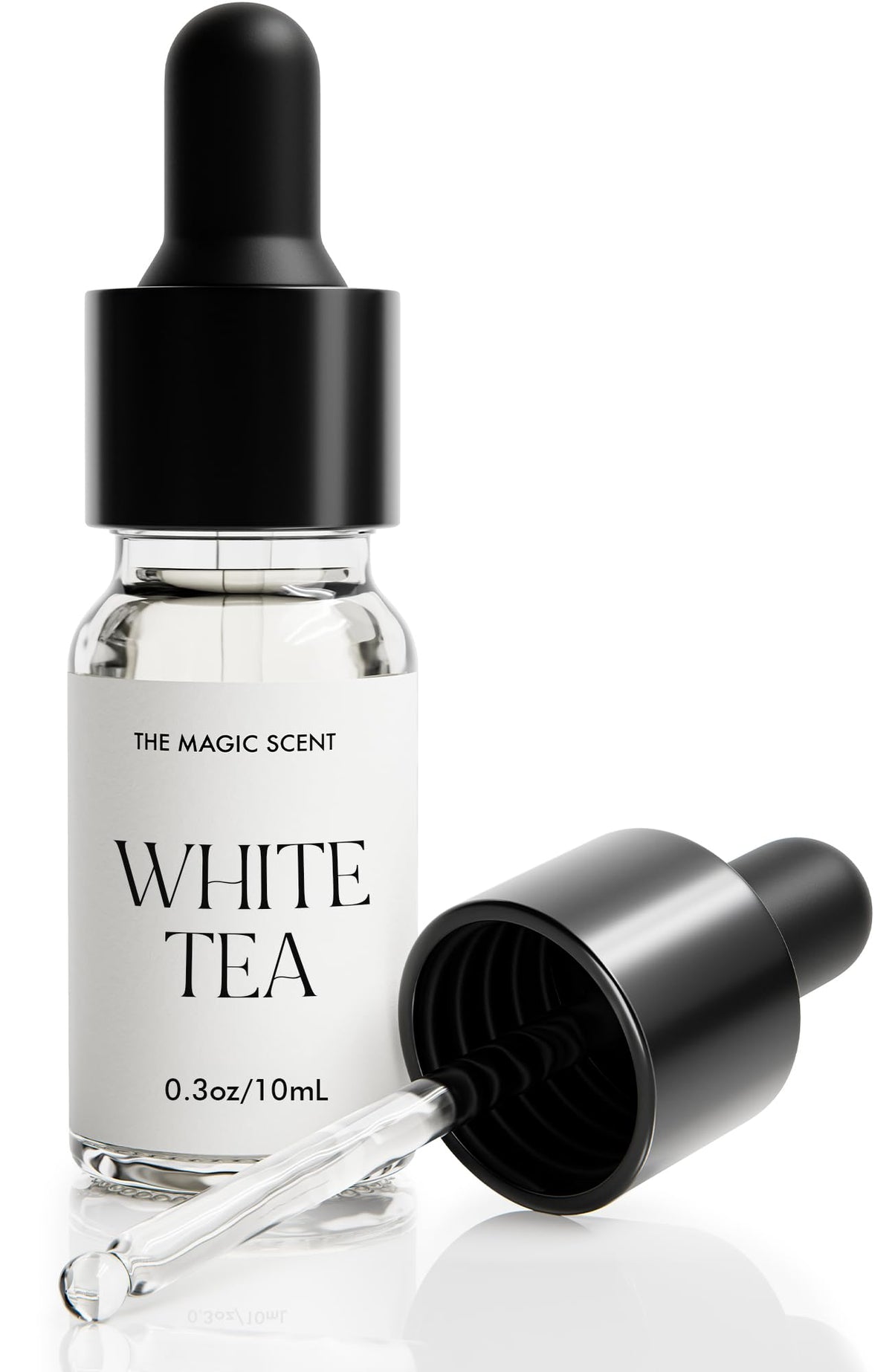 The Magic Scent White Tea diffuser oil bottle fills rooms with premium luxury aroma.