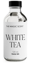 The Magic Scent White Tea diffuser oil bottle elevates home fragrance.