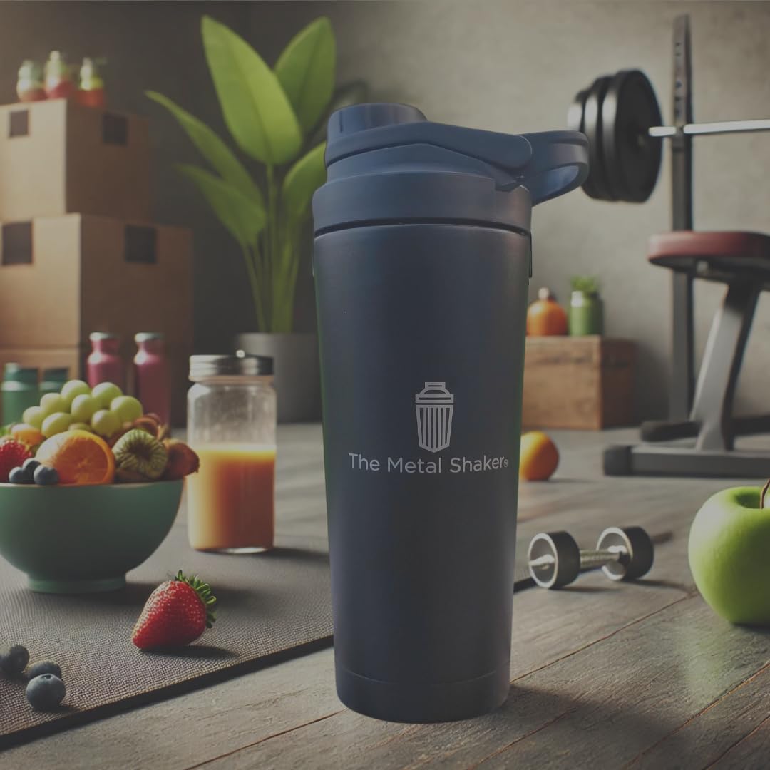 The Metal Shaker ergonomic design fits comfortably in the hand.