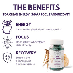 The Mushroom Society Creatine-dosed capsule emphasizes strength support for training and faster recovery.