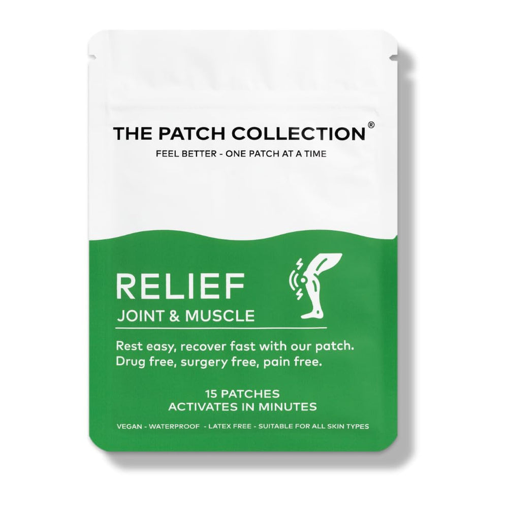 The Patch Collection muscle patch on back for targeted support during daily activity.