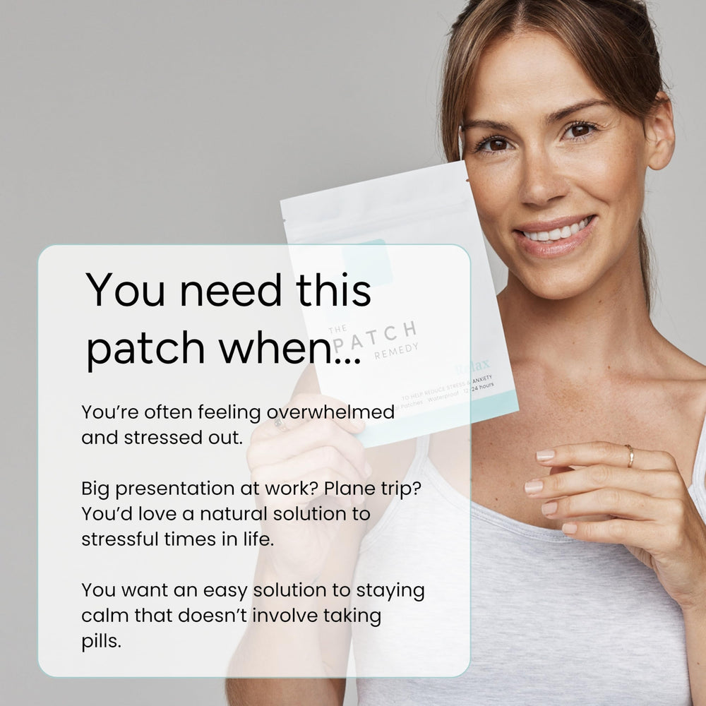 Discreet wear of Relax Patch under clothing.