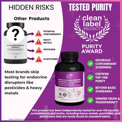 Close-up of The Pink Bloom capsules highlighting daily hormonal support