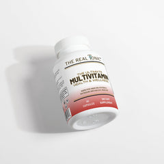 The Real Tonic bottle top shows freshness seal ensuring trusted daily use.