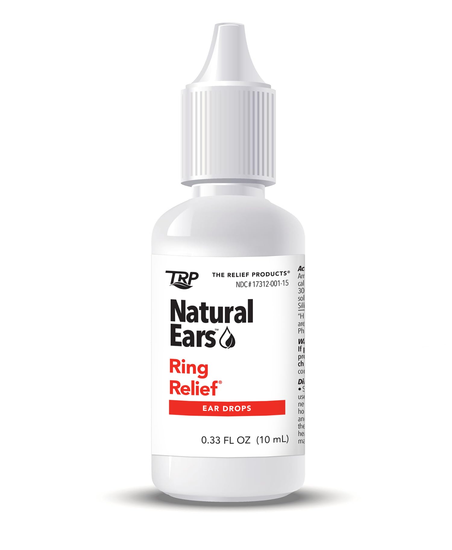 THE Relief Products Ring Relief Ear Drops in use shows easy at-home application for occasional ear sensations.
