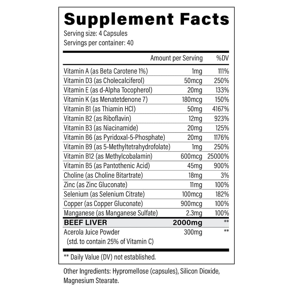 The Right Supps Nine Lives capsules closeup showing iron-rich essential nutrients.